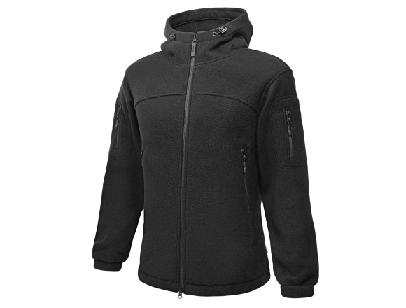 Тактична флісова кофта з капюшоном Winter Frost 340 гр/м Black - WinTac