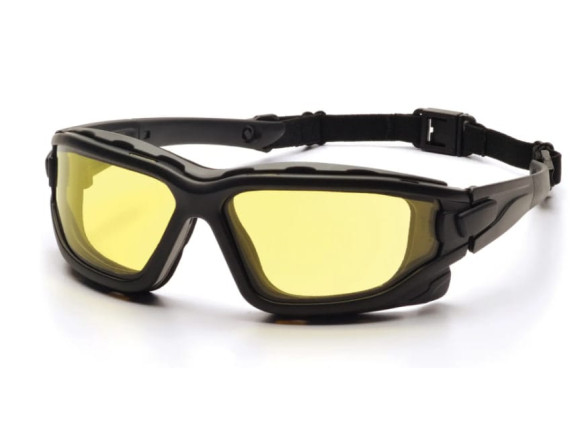 Окуляри захисні з ущільнювачем Pyramex i-Force Slim (amber) Anti-Fog, жовті
