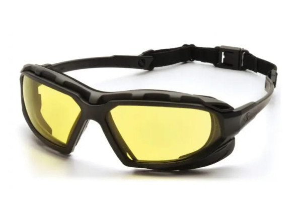 Окуляри захисні з ущільнювачем Pyramex Highlander-PLUS (amber) Anti-Fog, жовті
