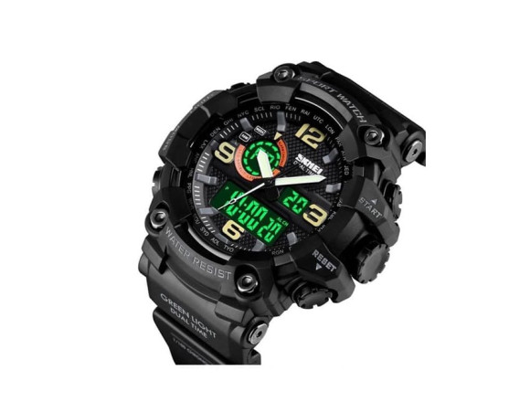 Тактичний годинник Skmei 1520BK, BLACK 2