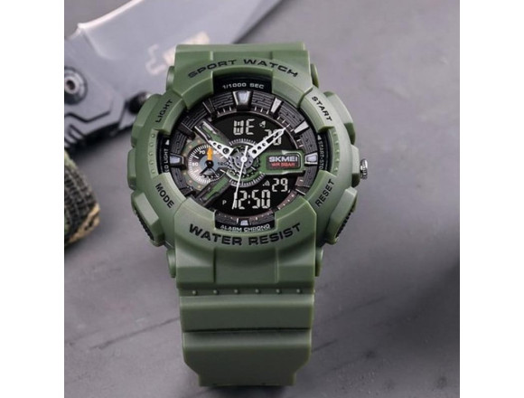 Тактичний годинник Skmei Sport 1688AG ARMY GREEN