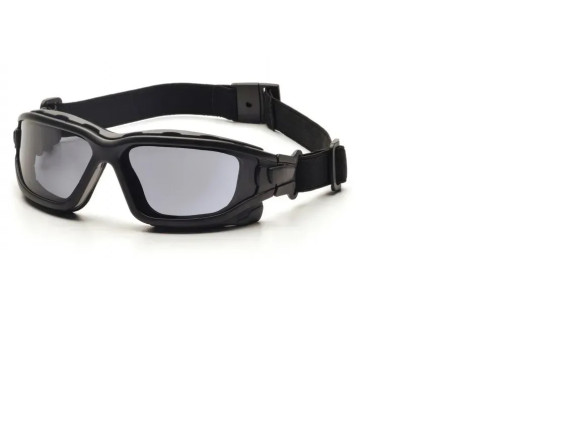 Окуляри захисні з ущільнювачем Pyramex i-Force XL (gray) Anti-Fog, чорний
