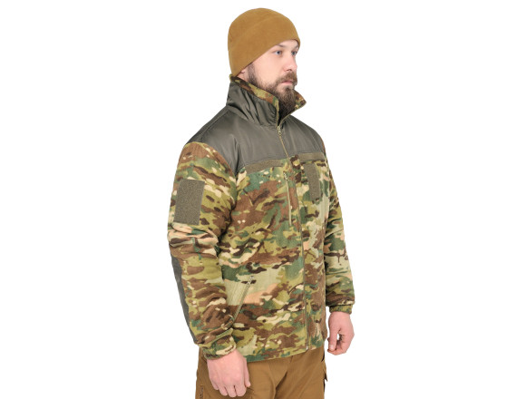 Тактична флісова кофта SARMAT MTP FLEECE 300 гр/м мультикам WinTac 4