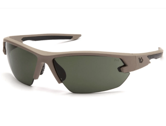 Окуляри захисні Venture Gear Tactical Semtex 2.0 Tan (forest gray) Anti-Fog, чорно-зелені