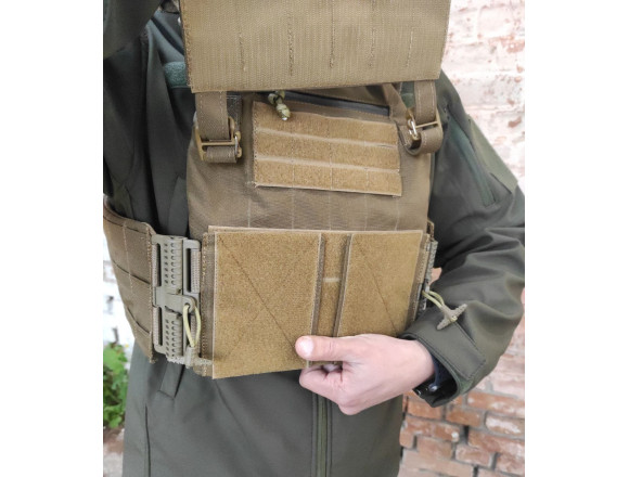 Плитоноска WinTac AGENT CUIRASS Coyote Brown система швидкого скидання койот 4