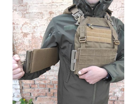 Плитоноска WinTac AGENT CUIRASS Coyote Brown система швидкого скидання койот 3