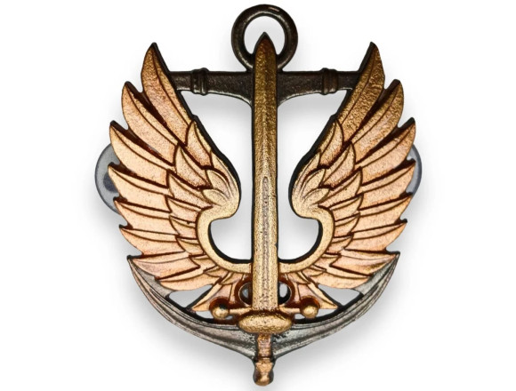Кокарда на берет (беретний знак) МОРСЬКА ПІХОТА  - метал