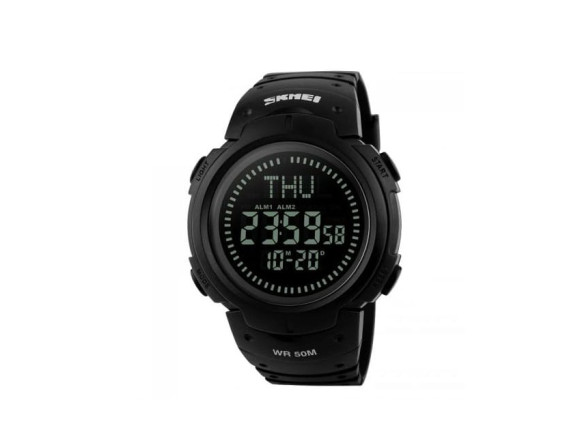 Тактичний годинник Skmei 1231BK Military Smart Watch + Compass