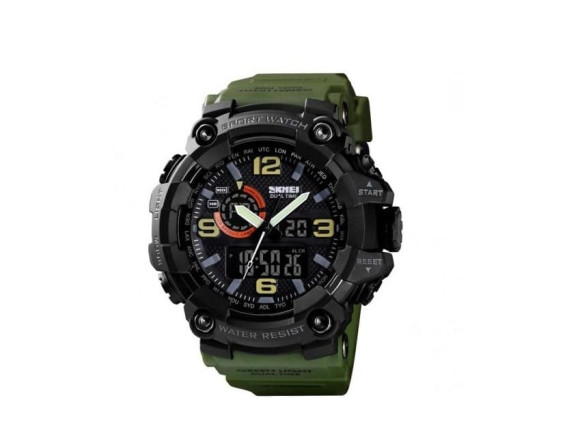 Тактичний годинник Skmei 1520AG  ARMY GREEN 1