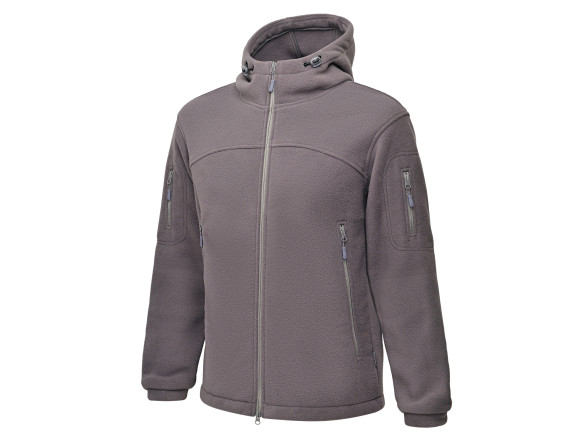 Тактична флісова кофта з капюшоном Winter Frost 340 гр/м Gray - WinTac