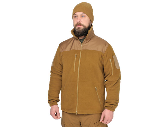 Тактична флісова кофта WinTac SARMAT FLEECE 280 гр/м койот