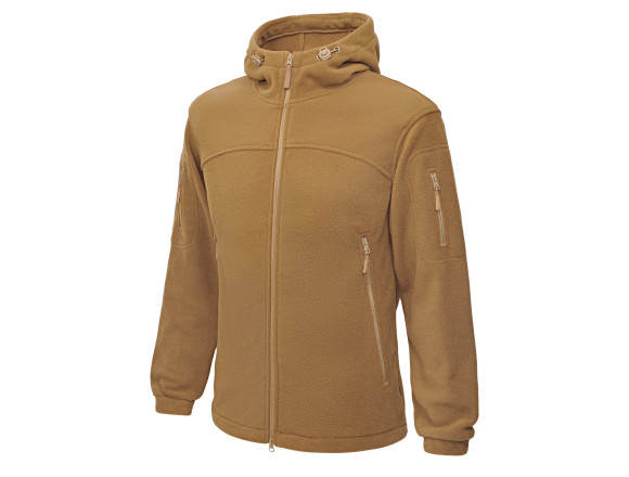 Тактична флісова кофта з капюшоном Winter Frost 340 гр/м Coyote - WinTac
